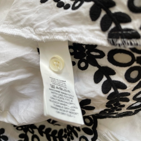 Kate Spade Short Sleeve Cutwork Top - Picture 3 of 6